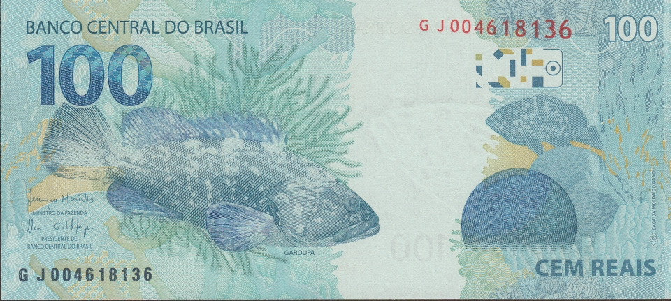 Imagem do verso da cédula