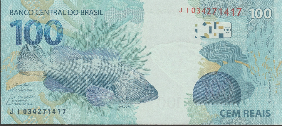 Imagem do verso da cédula