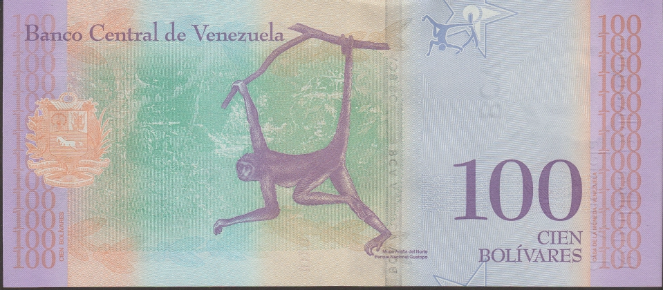 Imagem do verso da cédula